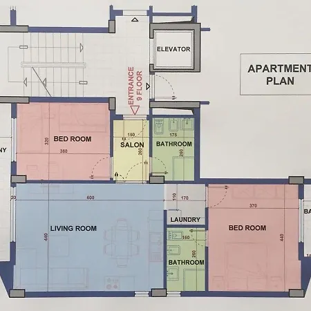 Eka Luxury Penthouse 1 아파트 *